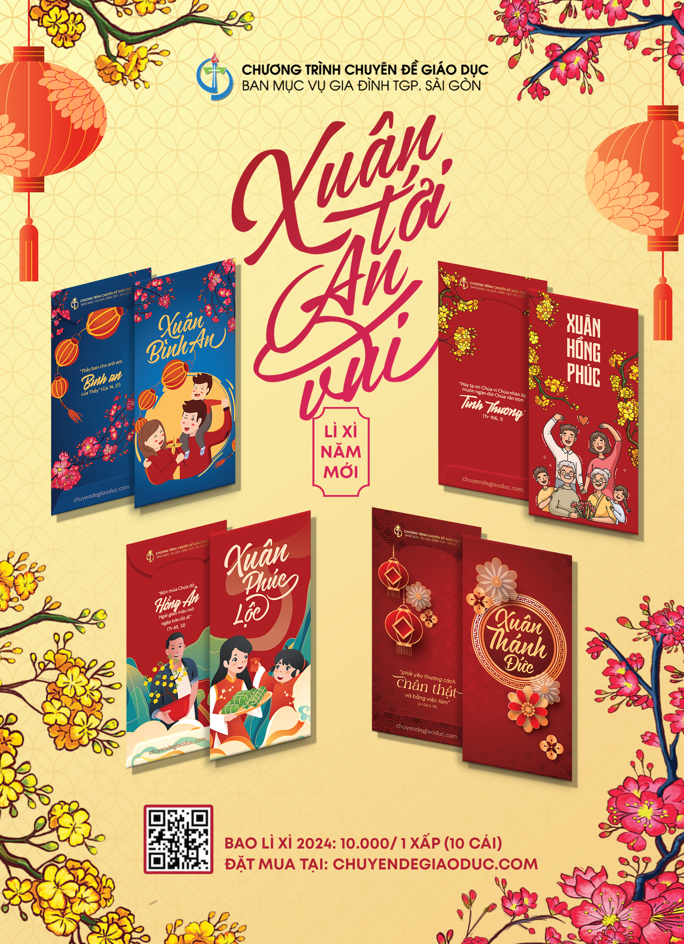 BAO LÌ XÌ 2024 [Combo 4 Mẫu]